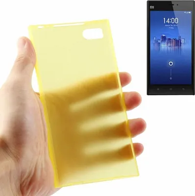 Produktbild von Schutzhülle Case Ultra Dünn 0,3mm für Handy Xiaomi MI3 Gelb Transparent