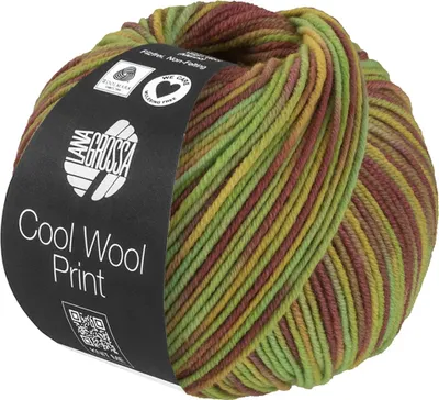 Produktbild von Lana Grossa - Cool Wool Print 0839 pistazie hellgrün senf mauve