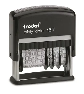 Produktbild von trodat Wortbandstempel Printy Dater 4817 mit Datum schwarz