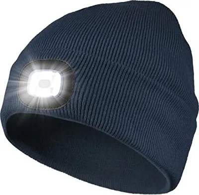 Produktbild von ANTCOOL LED-Mütze mit Licht, LED-Mütze, leuchtende Mütze, Uni-Winter-Warm-Scheinwerfer-Mütze