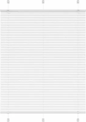 Produktbild von Plissee Weiß 105x100 cm Stoffbreite 104,4 cm Polyester
