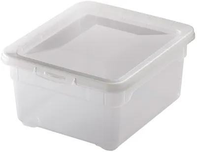 Zdjęcie produktu dla 1-20 x sztuk Pudełko do przechowywania Rotho Clear Pudełko z możliwością sztaplowania do 22 l 2 l 19 x 16,5 x 9 cm Małe 4 x sztuki