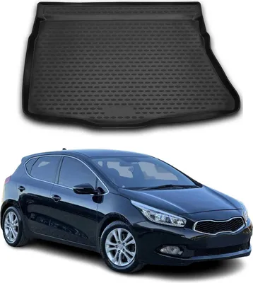 Imagen del producto de Alfombrilla para el maletero, bandeja para el maletero, compatible con Kia Ceed 2012-2018, modelo hatchback, goma TPE