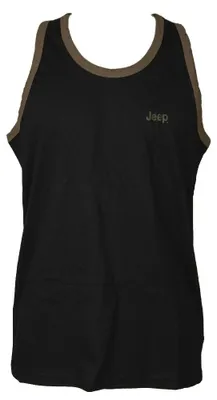 Immagine prodotto di Canotta uomo JEEP spalla larga con profili cotone articolo I100174 CANOTTA SL, M, Cotone 55%,Poliestere 45%