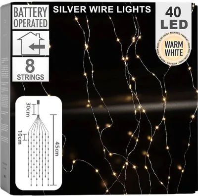 Zdjęcie produktu dla Lampki choinkowe druciki 40 LED, 45 cm