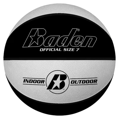 Productafbeelding van Baden Basic (Size 7) Basketbal Heren - Zwart / Wit  | Maat: 7