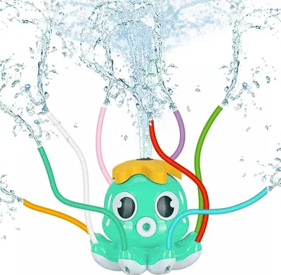 Produktbild von Wassersprinkler Für Kinder Oktopus Mit Schlauchanschluss Wasserspass