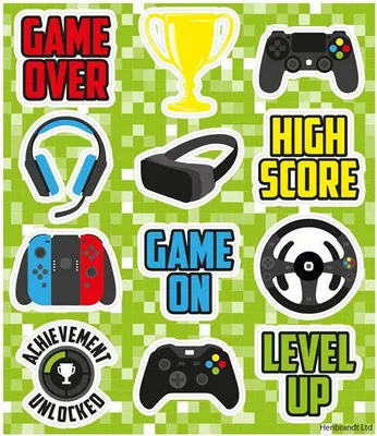Produktbild von 1 Game World Stickerbogen