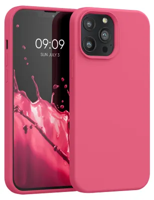 Produktbild von kwmobile Handyhülle für iPhone 13 Pro Max Hülle, für iPhone 13 Pro Max Case - Hülle Silikon - kabelloses Laden - Awesome Pink