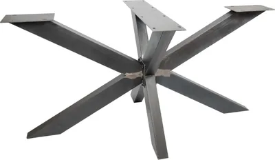 Produktbild von Natural Goods Berlin Tischgestell SPIDER, Tischkufen, Tischbeine, sehr belastbar, Möbelbeine, Metall, Industrial, H71 x B78 x L150 cm