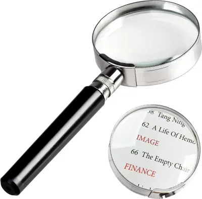 Zdjęcie produktu dla Verk 09025 Lupa czytelnicza 100 mm, powiększenie 3 x metalowa