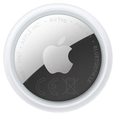 Obrázek produktu pro Apple AirTag, Osobní, Vyhledávač, Stříbrná, Bílá, Prachuodolný, Odolné vůči vodě, Odolné vůči kapkám, Recyklovaný plast, CR2032