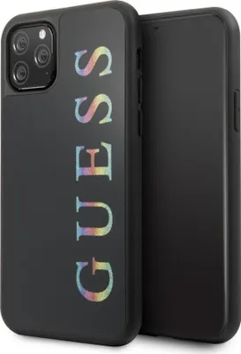 Obrázok produktu pre Guess Double Layer Glitter Case - puzdro pre iPhone 11 Pro (ierne/vemi farebn)
