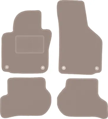Immagine prodotto di Tappetini auto in velluto per Skoda Octavia II estate, liftback (2004-2013) - set di tappetini LUX beige (4 pezzi)