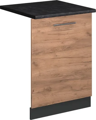 Image de Façade de lave-vaisselle Vicco Fame-Line Chêne de force doré 60cm , PT Anthracite, Model 54809