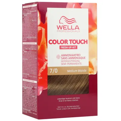 Produktbild von Wella Color Touch Fresh Up Kit 130 ml 7/0 mittelblond Haarfarbe mit Entwickler Set