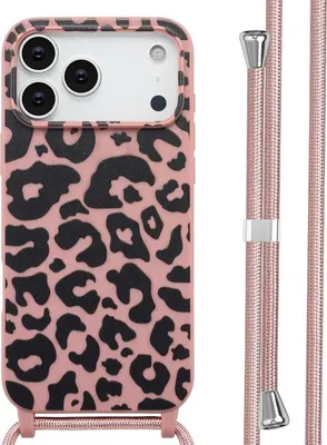 Produktbild von imoshion SilikonHülle design mit Band iPhone 17 Pro Max - Animal Pink