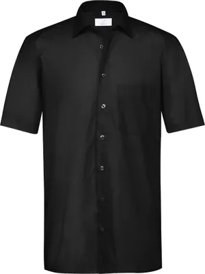 Produktbild von GREIFF Herren Hemd Regular Fit 1/2 Arm 6666-1120-10 Gr. 43/44 schwarz