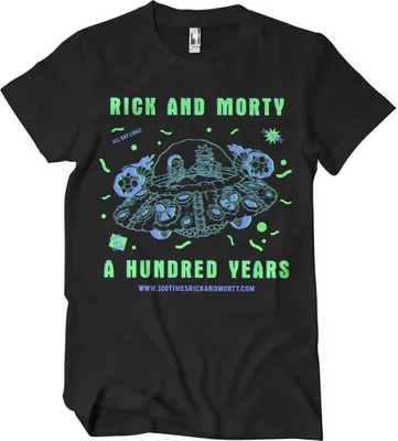 Produktbild von Rick And Morty - A Hundred Years T-Shirt - Small - Black