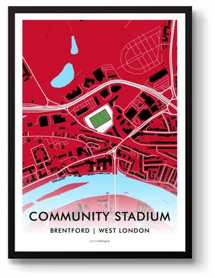 Obrázek produktu pro Plakát s mapou fotbalového stadionu