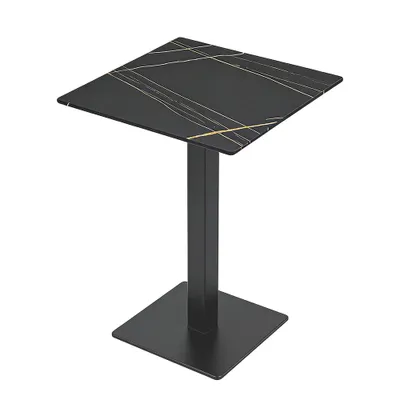 Produktbild von Gastronomiemöbel Esszimmertisch Esstisch Küchentisch für Esszimmer Wohnzimmer tisch Bistrotisch Sinterstein 60*60*75CM /YBHF-HGT/