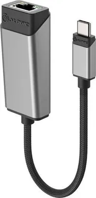 Productafbeelding van Alogic ULCGE-SGR Adapter, USB-C naar RJ45 Gigabit Ethernet, space grey