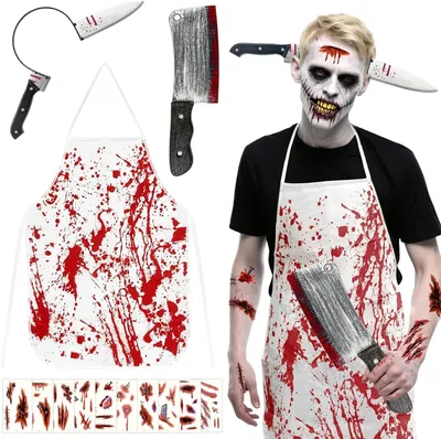 Productafbeelding van Horror Slagerskostuum voor Heren - Eng Halloween Outfit