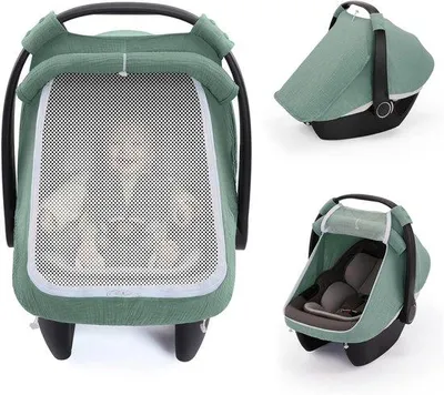 Image de Voiles d'ombrage orientables - Protection contre les insectes - Protection contre les UV - Conception 2-en-1 - Vert