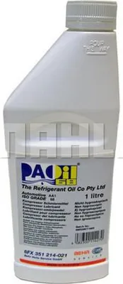 Obrázok produktu pre MAHLE olej do kompresorov klimatizácie "PAO Oil" plne syntetický "PAO 68", 1000 ml fľaša (vhodný aj pre hybridné vozidlá s elektrickými kompresormi a chladivom R1234yf)