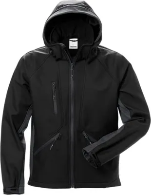 Produktbild von Fristads Acode Softshell-Jacke 1414 SHI Größe 2XL Schwarz/Grau