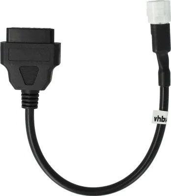 Produktbild von vhbw OBD Adapter 3Pin auf OBD2 16Pin kompatibel mit Yamaha 2017-2019 TRACER 700, XSR 700 Motorrad - 0,4 m