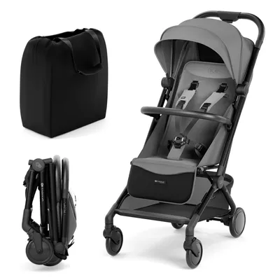 Produktbild von Kinderkraft PILOT 2 Kinderwagen, Liegebuggy, Sportwagen, Kleine Maße nach Zusammenklappen, Filter UPF 50+, 5-Punkt-Sicherheitsgurten, Grau