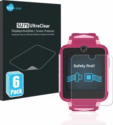 Produktbild von 6x Für TCL Movetime Family Watch MT42X Schutzfolie Savvies Displayschutz Display Schutz Folie Klar Transparent