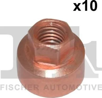Zdjęcie produktu dla Nakrętka Ukł. Wydechowy Nakrętka M8X1.25 Sw10 H 15 Mm