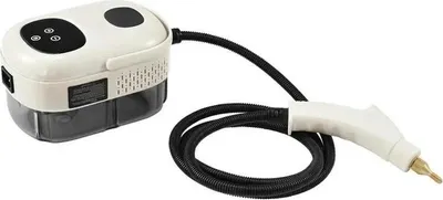 Zdjęcie produktu dla Myjka parowa - Ręczna - 2500 W - Zbiornik 1100 ml - Para pod wysokim ciśnieniem - Wtyczka 220 V EU - 5+ ustawień temperatury - Biały