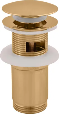 Obrázok produktu pre Výpusť umyvadlová CLICK-CLACK 5/4 , Zlatá - kartáčovaná MD0484ZK, RAV Slezák