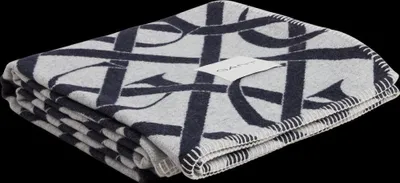 Produktbild von GANT Monogram Woll-Tagesdecke Farbe Evening Blue Größe 130x180