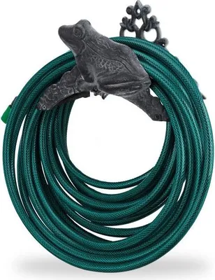 Produktbild von Schlauchhalter aus Gusseisen mit Froschmotiv