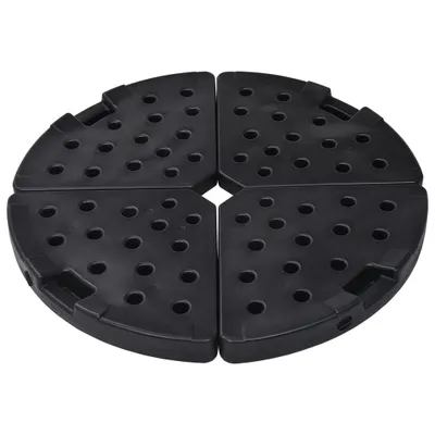 Immagine prodotto di vidaXL Supporto per ombrellone, a ventaglio 4 pz. nero