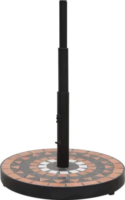 Produktbild von vidaXL Sonnenschirmständer Terrakotta und Weiß Rund 12 kg