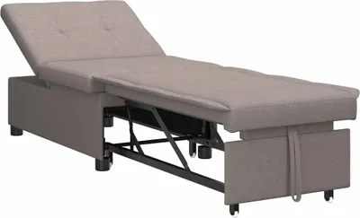 Obrázok produktu pre vidaXL Rozkladacia pohovka Taupe 194 x 50 x 82 cm Tkanina