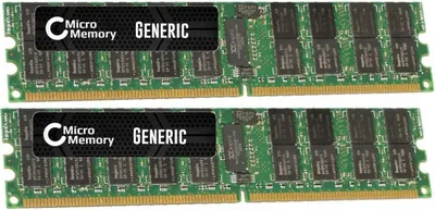 Zdjęcie produktu dla CoreParts MMI0348/8GB, 8 GB, 2 x 4 GB, DDR2, 667 MHz, Zielony