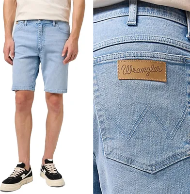 Produktbild von WRANGLER Herren, Shorts TEXAS SHORTS, Straight fit, W33, Blau, kurze, hosen,