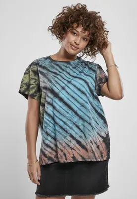 Immagine prodotto di Urban Classics Donna - Camicia boyfriend tie dye nera - XS