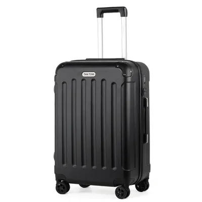 Produktbild von Hartschalen-Trolley ABS Handgepäck Koffer Rollkoffer Reisekoffer Hartschalenkoffer, mit 4 Rollen 360° Große Kapazität Trolley