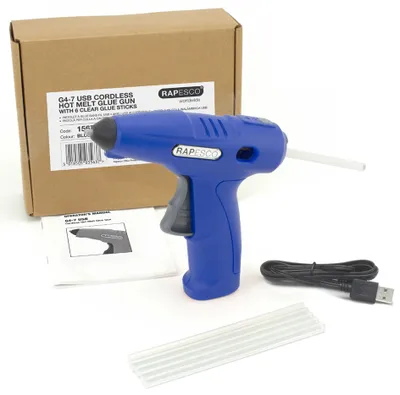 Produktbild von RAPESCO Germ-Savvy Heißklebepistole G4-7 schnurlos blau