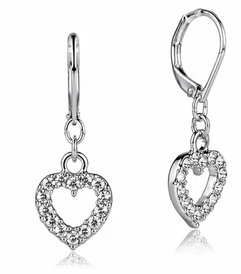 Produktbild von LUISIA® Herz Ohrringe "Evie" mit Kristallen von Swarovski® | Kristall
