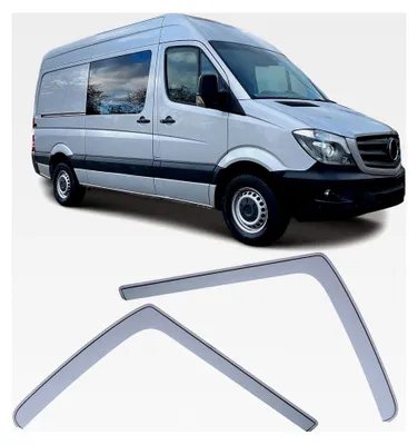 Produktbild von Wind- und Regenabweiser Schwarz für Mercedes Sprinter W906 06-18