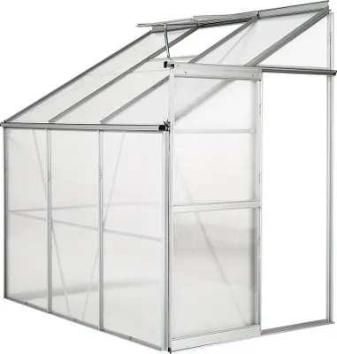 Produktbild von Polycarbonat-Anlehngewächshaus "Dill" 190 x 125 x 195 cm - 2,37 m²
