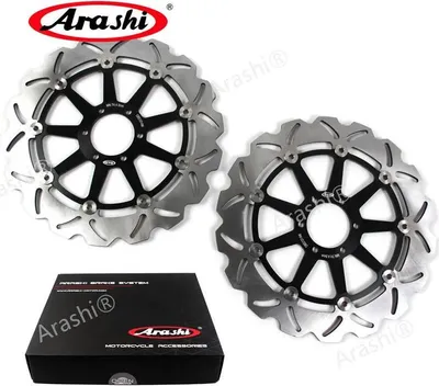 Obrázek produktu pro Rotor brzdového kotouče, CNC plně plovoucí konstrukce, lehký a odolný, 2 kusy černé barvy
